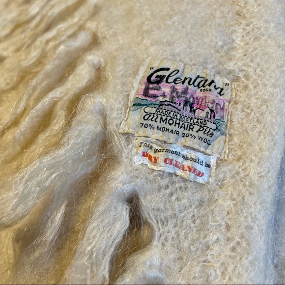 Vintage Glentana 70% Mohair Scarf | EUC OS Made in Scotland - Picture 4 of 15
